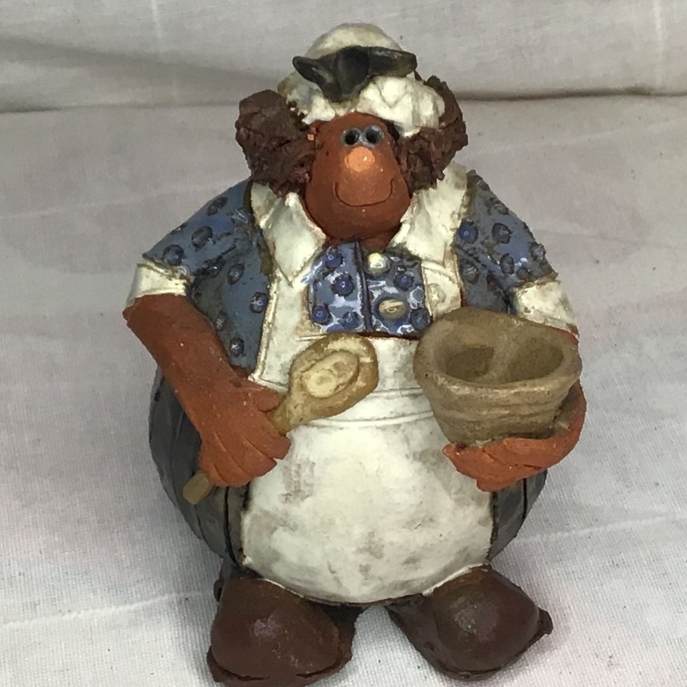 Vintage, Sara Meadows Balloon People Handmade "Cook" '83.